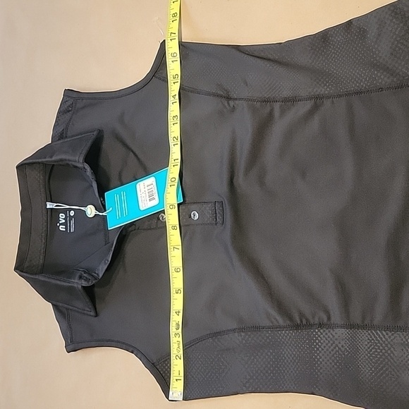 Nivo Size S Black Sleeveless Polo Style Shirt, NEW with Tag - Picture 7 of 15